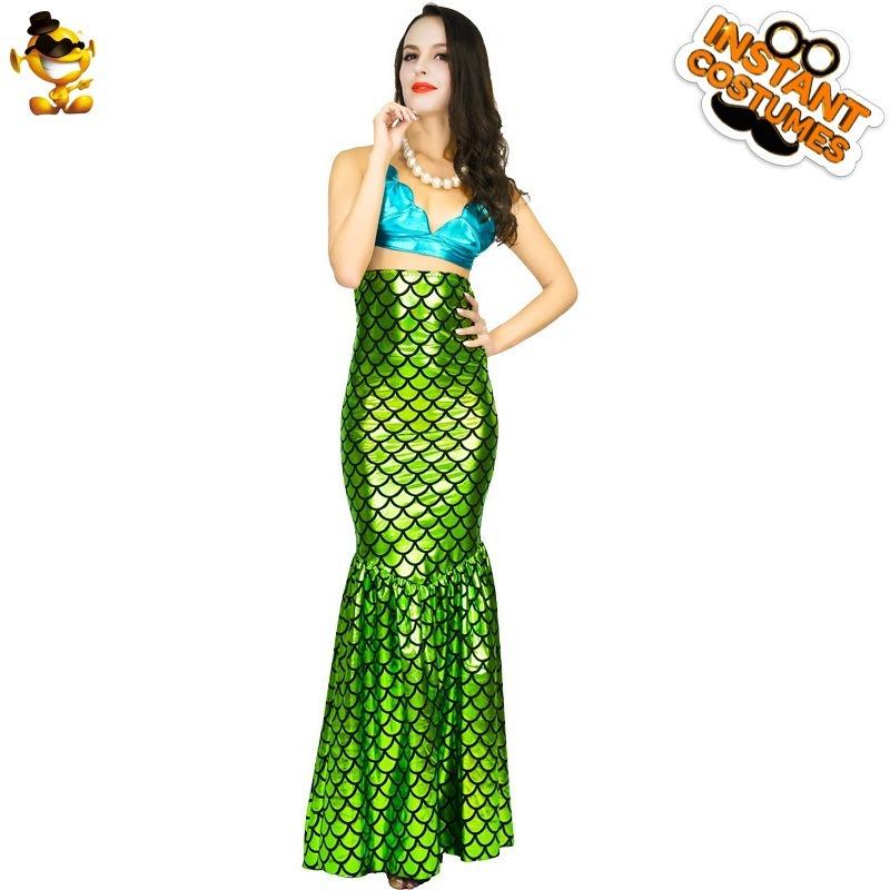 Halloween Adult Female Cosplay Mermaid Party Costumes, Stage Costumes Party Clothes Cosplay