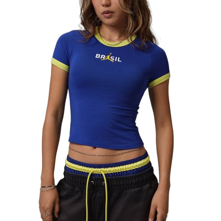 Jordan Pullover Round Neck Versatile Short Sleeve T-Shirt Women tops IF3927-417 S