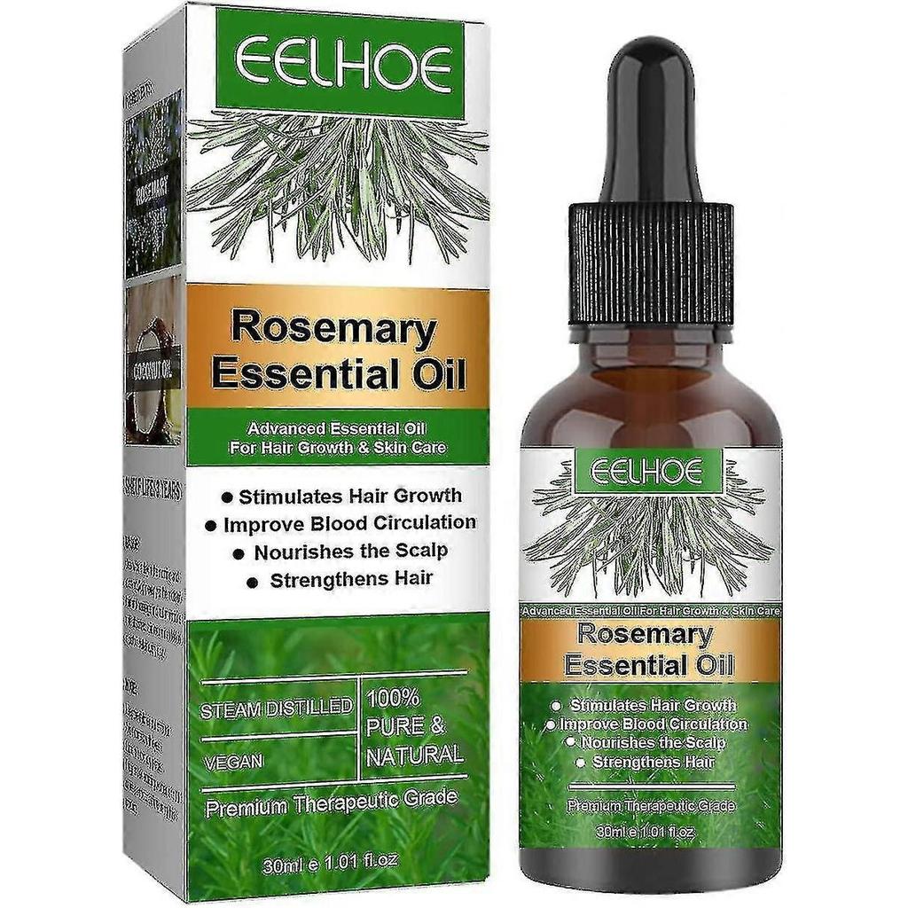 Rosemary Hair Oil For Hair Growth, Essential Oil, Strengthens Hair, Nourishes Scalp, Premium Therapeutic Grade With Dropper - PR