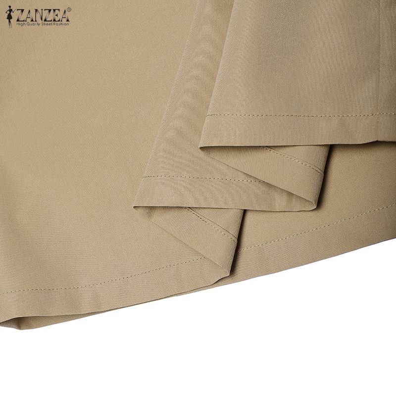 ZANZEA Women Short Sleeve Blouse and Long Skirts Summer Two Piece Suit Sets