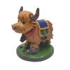 Highland Cow Figurine Resin Animal Ornament Hand-Painted Cute Small Cow Statue Table Centerpiece for Farmhouse Living Room Dining Table Decoration