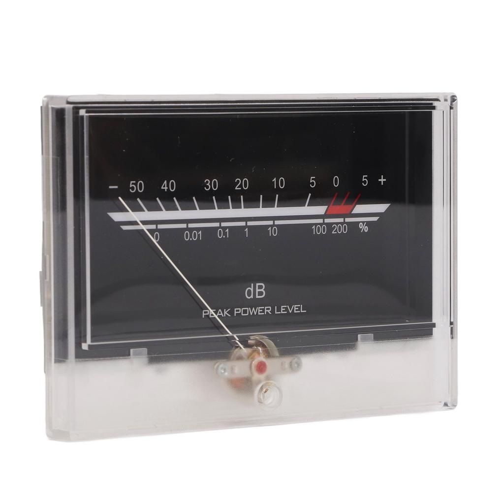 VU Meter LED White Backlit Accurate Measurement Power Amplifier DB Meter for Studio DIY