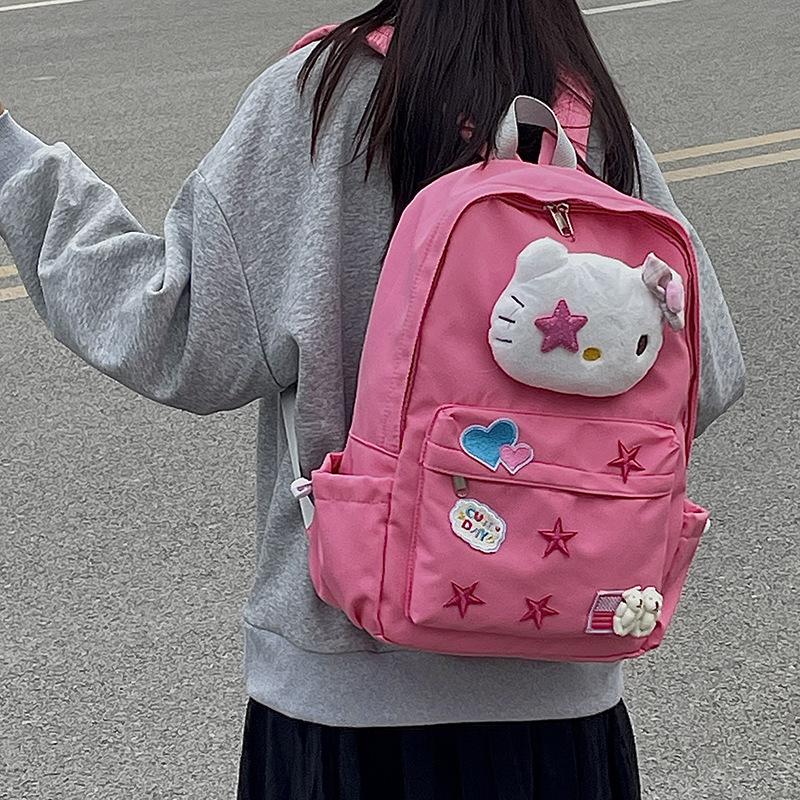 New soft girl campus schoolbag cartoon cute sweet wind girl school Japanese ins female KT cat student backpack tide