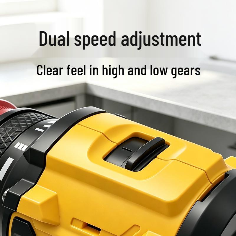 21V Brushless Cordless Electric Drill & Screwdriver Set with Lithium Battery