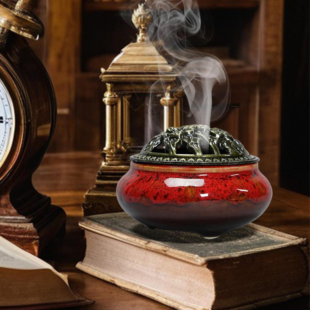 Incense Holders Ceramic Stick Incense Burner Holder Burning Meditation Disc Censer Zen Aesthetic Home Decor For Indoor Cones