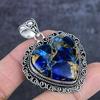 Natural Copper Blue Kyanite Gemstone 925 Sterling Silver Pendant 2.09" ETC-14024