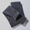 High-waisted velvet jeans for women in winter, new thickened pants with velvet m catties