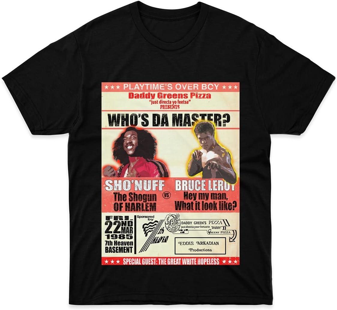 

Mens Womens Tshirt Shonuff Vs Bruce Leroy Shirts for Men Women Graphic Friends Fathers Day Multicolor XXXXXL чорний