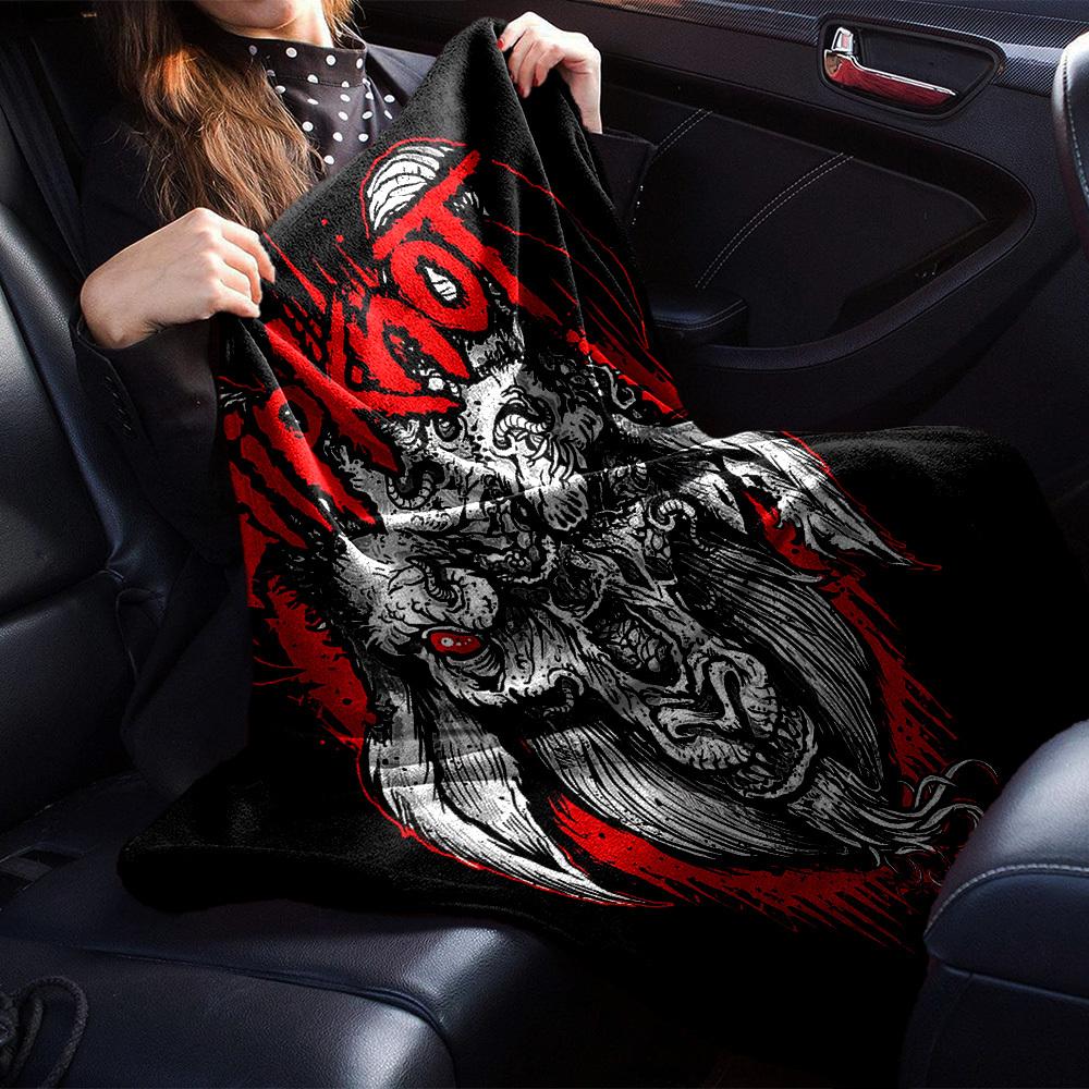 1ks deka s tématem drakaMěkká flanelová deka pro všechna roční obdobíÚtulný přehoz s výrazným grafickým potiskem, cestovní nebo sváteční dárek pro rodinu a přátele