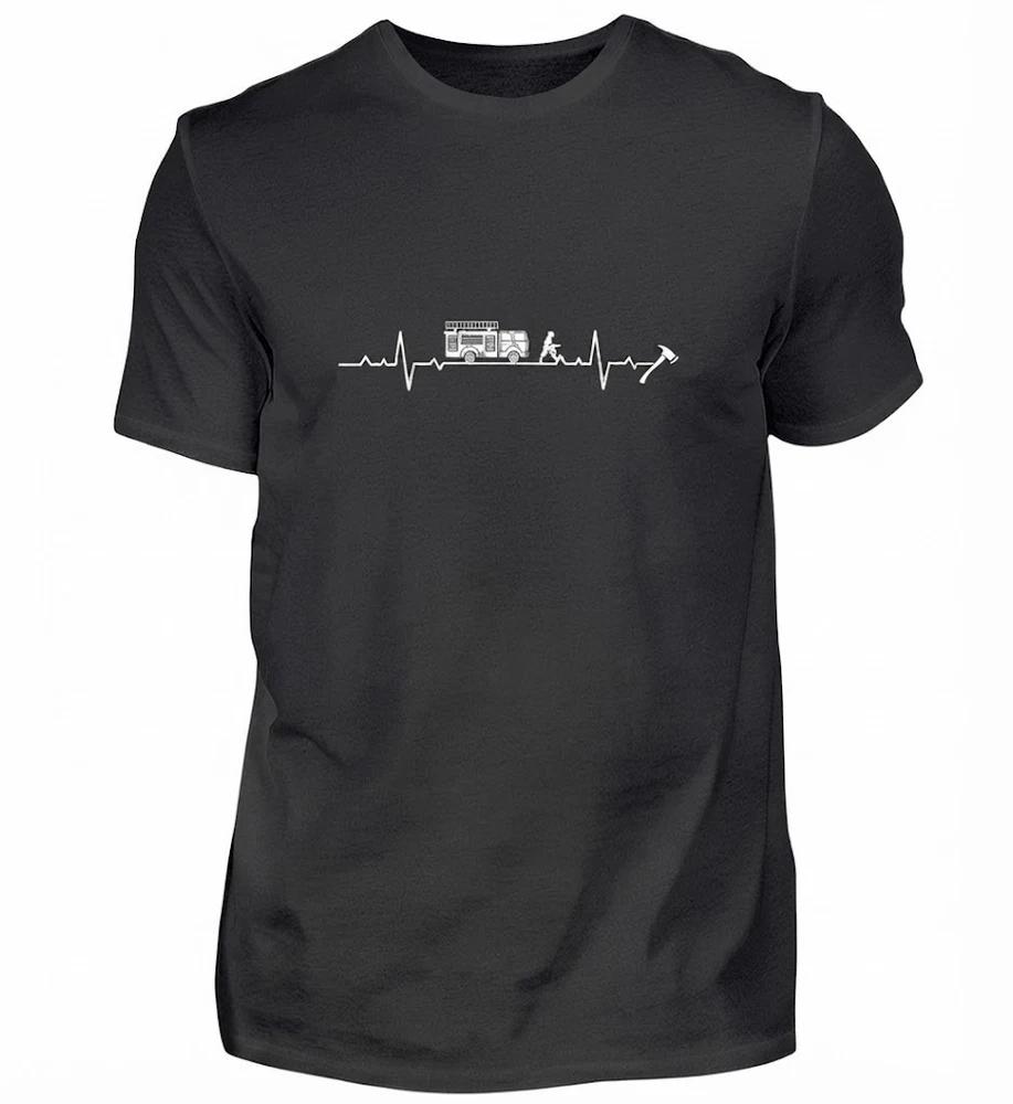 Fire Departunisext Heartbeat Gift Idea Fireunisex Dad Black Tshirt 2XL