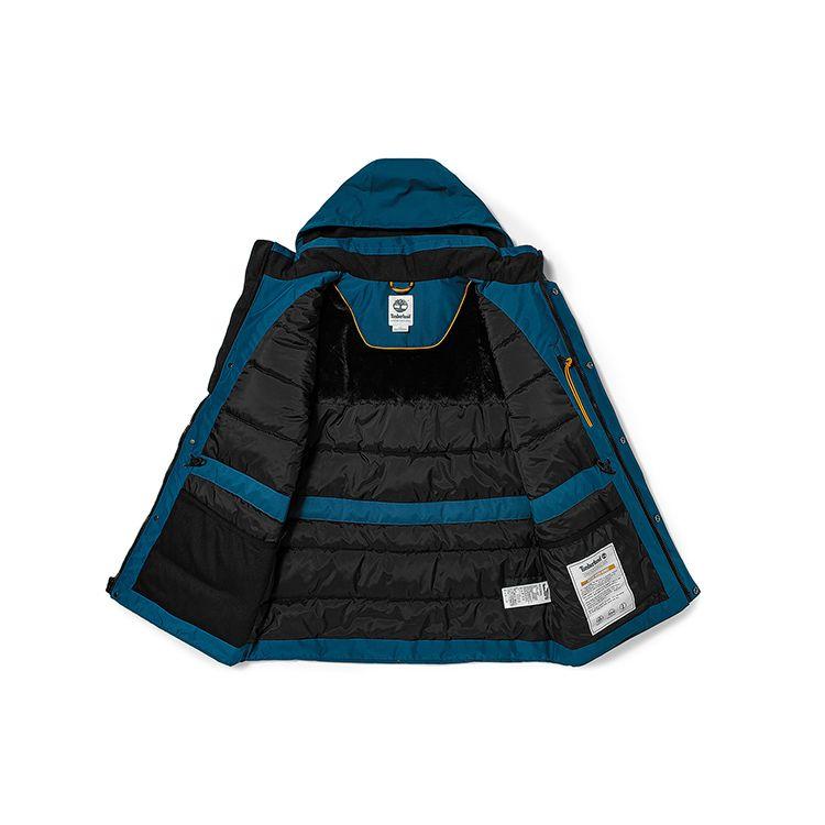 Timberland Windproof Warm Multi-Pocket Hooded Cotton Jacket Men Outerwear Medium-Blue A5TPNBZ4