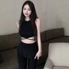 Summer New Cross-strap Sleeveless Inner Vest Sweet and Sexy Outer Wear Spice Girl Short Top Female Trend