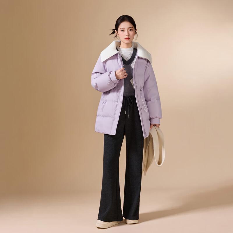 IEF Women's 2025 Winter Elegant Waist-Cinching Down Jacket