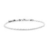 SEWNSWEN SILVER SLIM INTERLACE CHAIN BRACELET