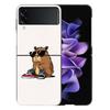 Cute Cartoon Capybara Coque For Samsung Z Flip7 6 Galaxy Case Shockproof Z Flip5 Z Flip3 4 5G Hard Cover Phone TPU PC Hard Fund