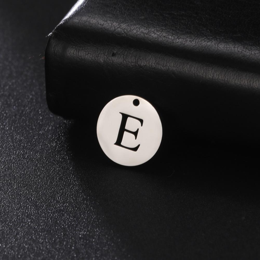Teamer 10pcs A-Z 26 Letters Stainless Steel Charms for Jewelry Making Initial Alphabet Charms Pendant for Bracelet Necklace DIY