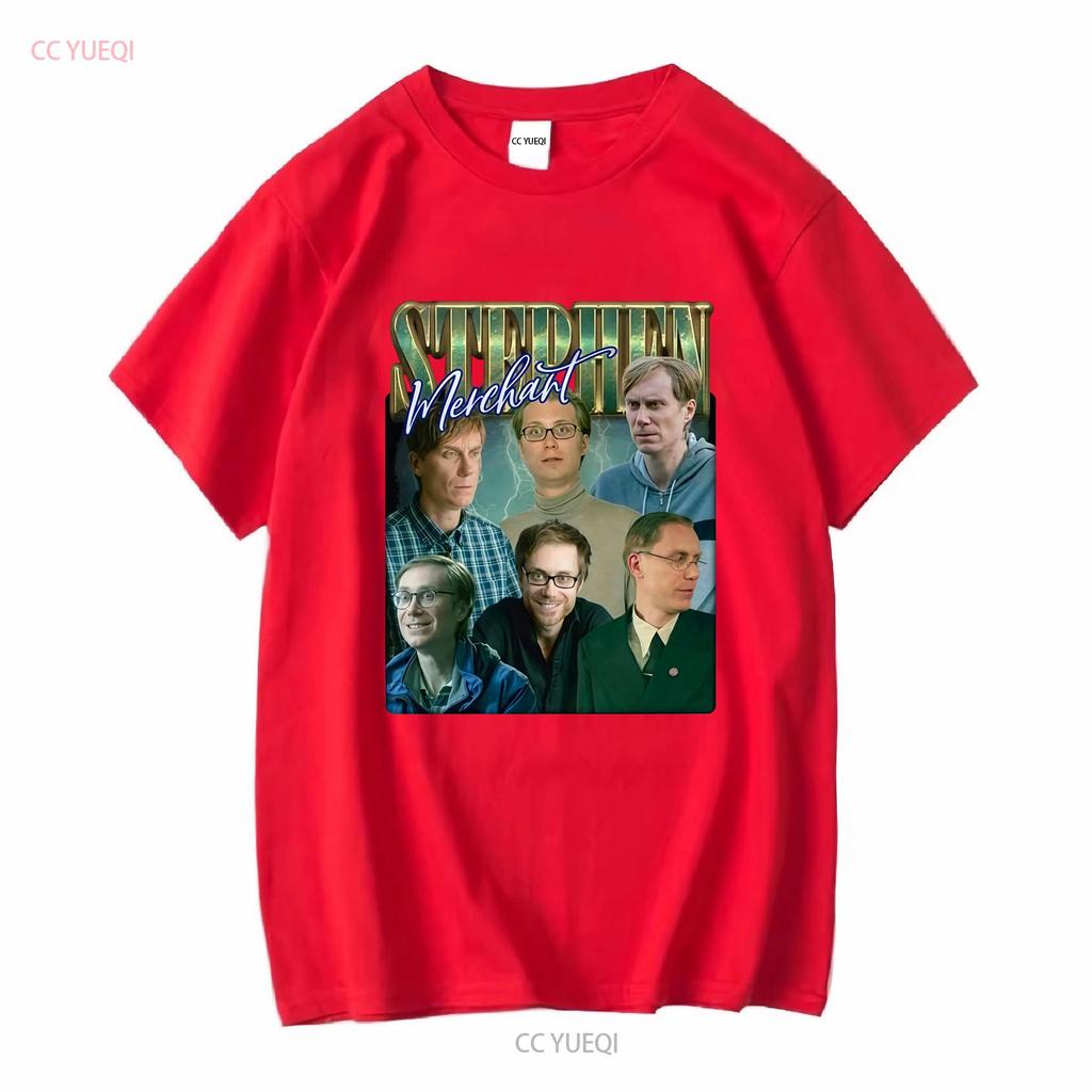 Stephen Merchant Vintage Bootleg T Shirt Vintage Washed Designer Clothes Versatile Fashion Top For Everyday Wear Casual