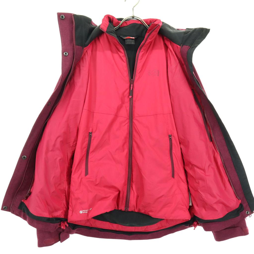 Millet One Point Logo Long Sleeve 3way Mountain Parka XS Red Women Used