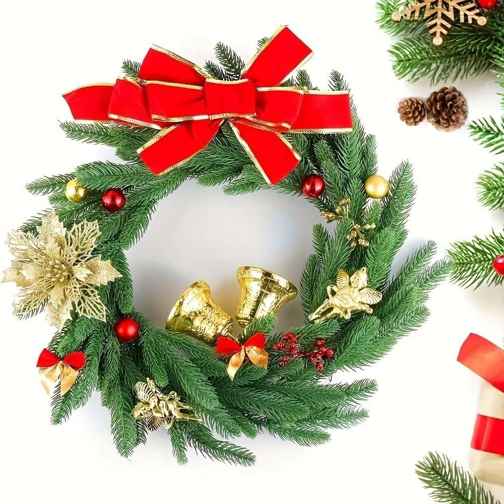 Plastic Material Artificial Christmas Picks 15Pcs Pinecone Embellishments  DIY Christmas Decoration