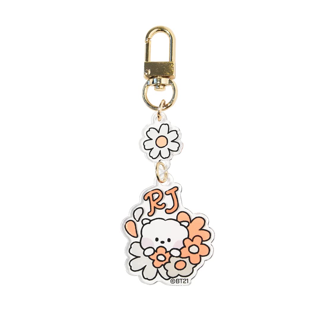

Акриловый брелок для ключей Solomon Shoji BT21 minini Happy Flower (RJ)