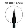 Pentonic Cipher 0.7mm Black Ink Ball Pen Smooth Writing for Office School Home Use Low Viscosity Ink Pack of 1 X 10pcs