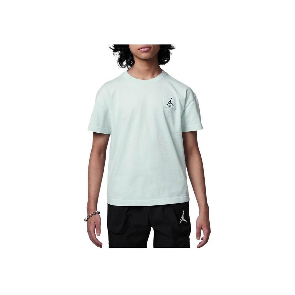 Jordan Flight Essentials Solid Color Small Logo Round Neck Pullover Soft Comfortable Casual Sports Short Sleeve T-Shirt Kids T-Shirts HM4744-389