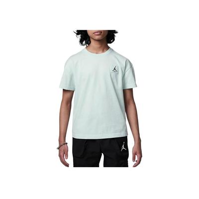 Jordan Essentials de Vol Couleur Unie Petit Logo Col Rond Pull-Over Doux Confortable Décontracté Sport T-Shirt Manches Courtes T-Shirts Enfants HM4744-389