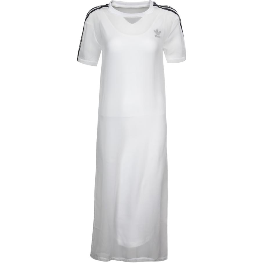 Adidas Originals DIRECTIONAL Short Sleeved Dress Women s White BJ8188 32