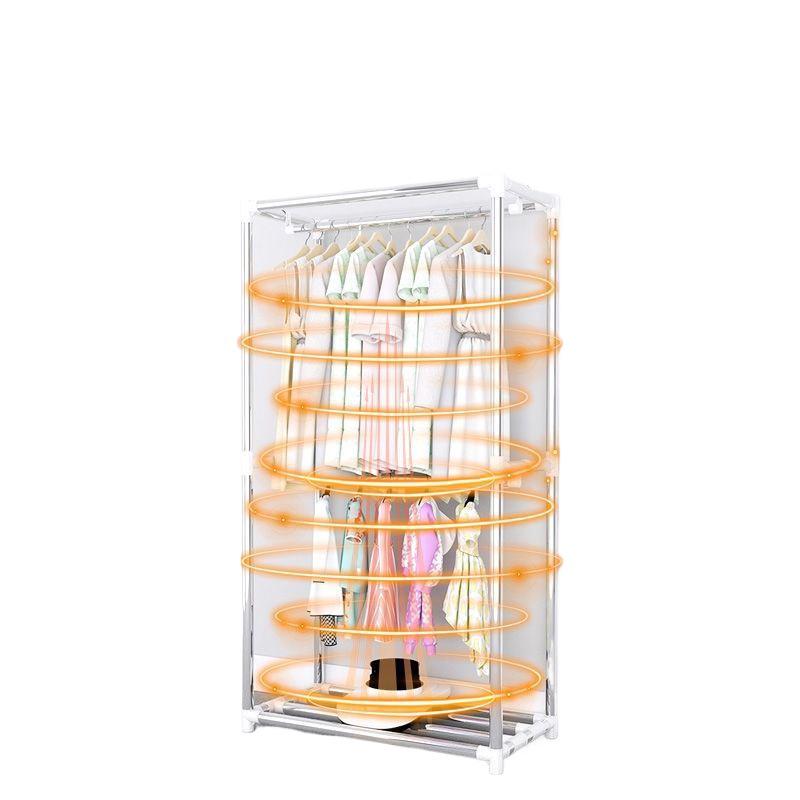 Thickened Steel Pipe Cloth Wardrobe for Bedroom or Dorm Storage, Winter Style
