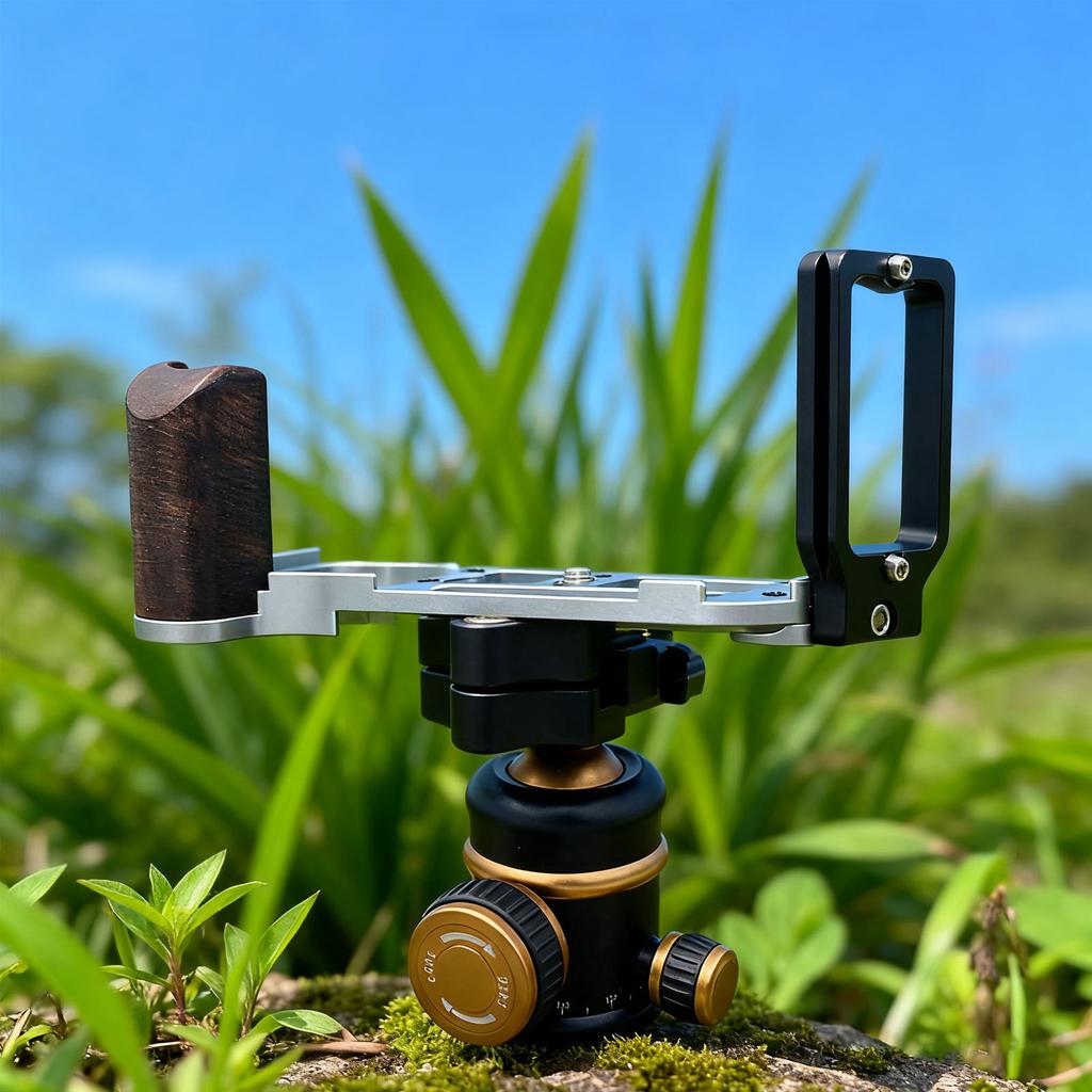 Quick Release L Plate Fit for   DF   Single Camera Blackwood Handle Grip with 1Celsius4in Threaded Hole Wrenches