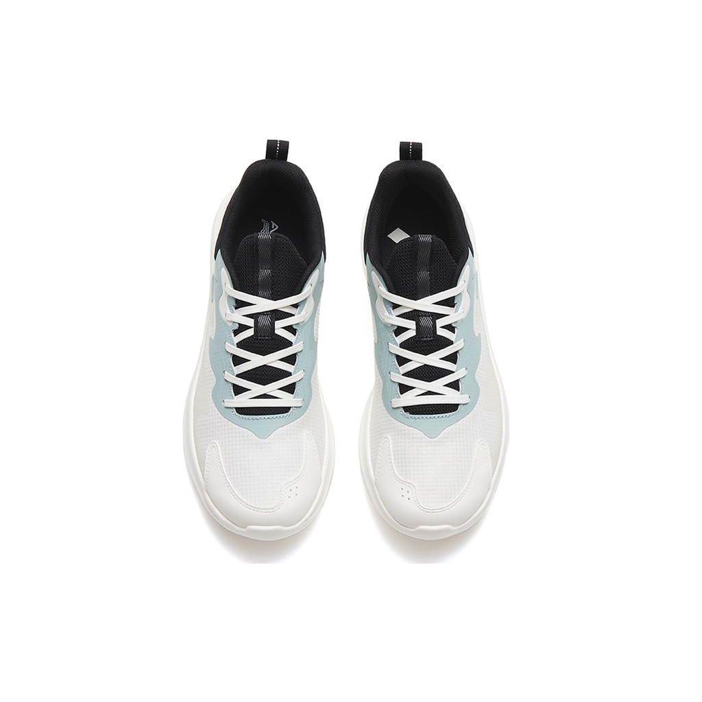 Anta Casual Shock Absorbing Low Top Running Shoes Men Sneakers White Black Blue 912445573-1