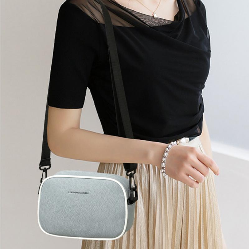Borsa a tracolla casual da donna, piccola borsa a spalla in morbida pelle PU, mini borsa messenger alla moda per l'uso quotidiano, disponibile in più colori