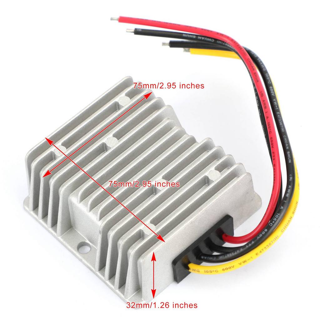 Areyourshop WaterProof 24V To 12V 15A 180W Step Down DC/DC Power Converter Regulator