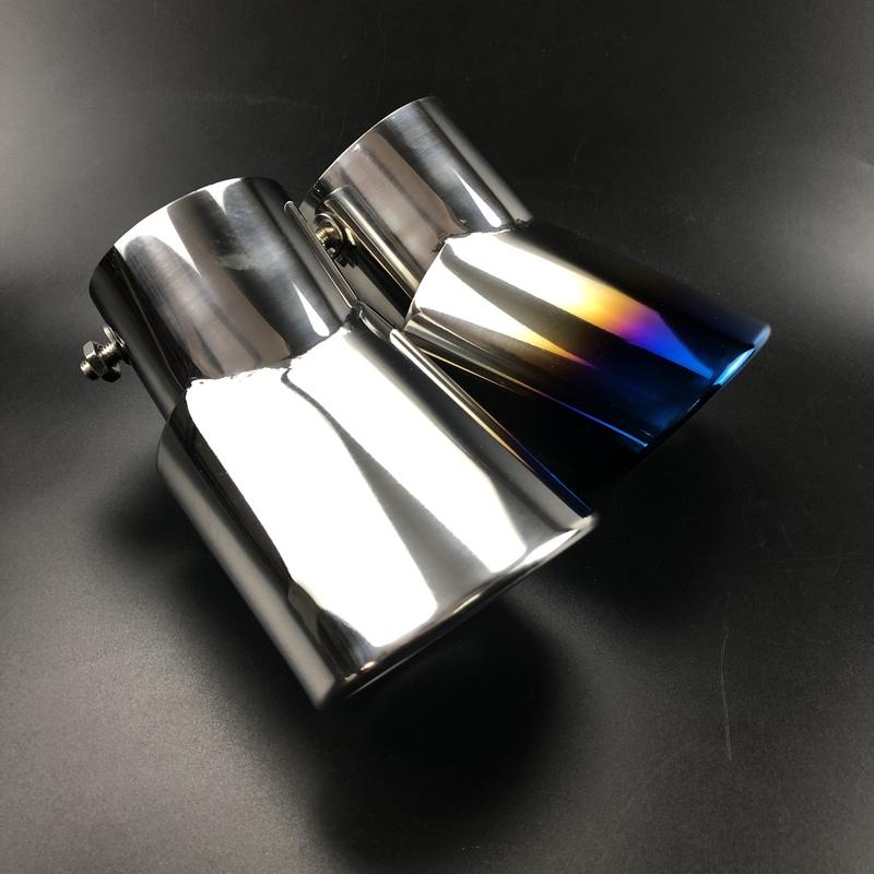 Car accessories Stainless steel chrome exhaust tube tail pipe Case for Mitsubishi PAJERO V31 V33 V73 V93 V97 2007-2019