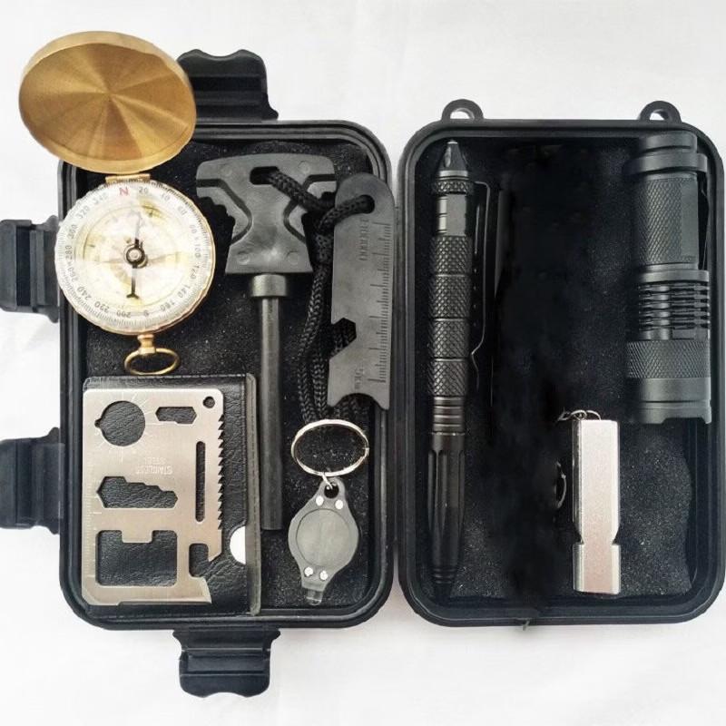 8-in-1 Outdoor Emergency Survival Kit