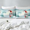 Christmas Snowflake Down Comforter Set Bedding Set 3-piece Duvet Cover Set