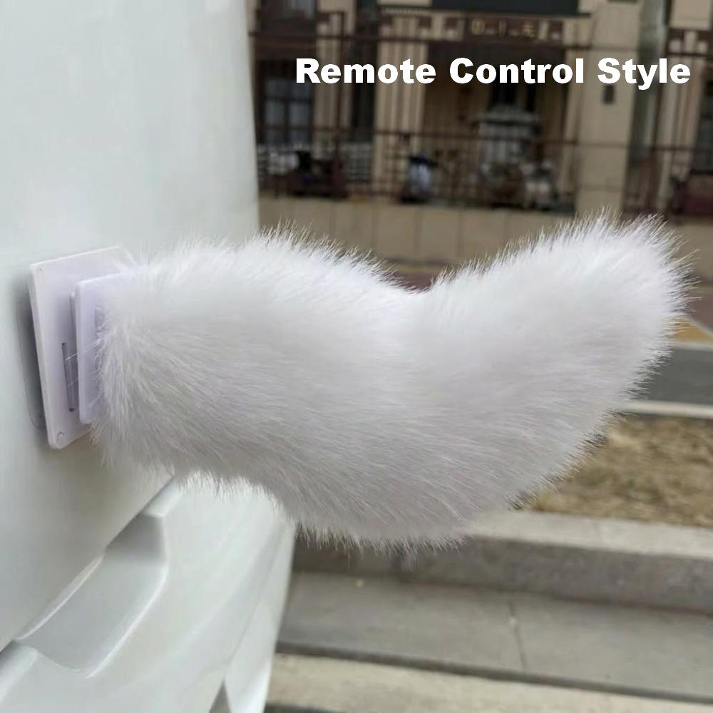 Fluffy Car Wagging Moving Tail Rechargeable Motorcycle Tail Ornament All Vehicles