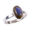 Natural Labradorite Gemstone Handmade 925 Solid Sterling Silver Ring Size 7 V5g07
