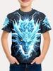 Abbigliamento per Bambini T-shirt per Ragazzi Manica Corta Maglietta Bambino Moda Stampa Grafica Drago 3D Casual Ragazze Vestiti Estivi Top