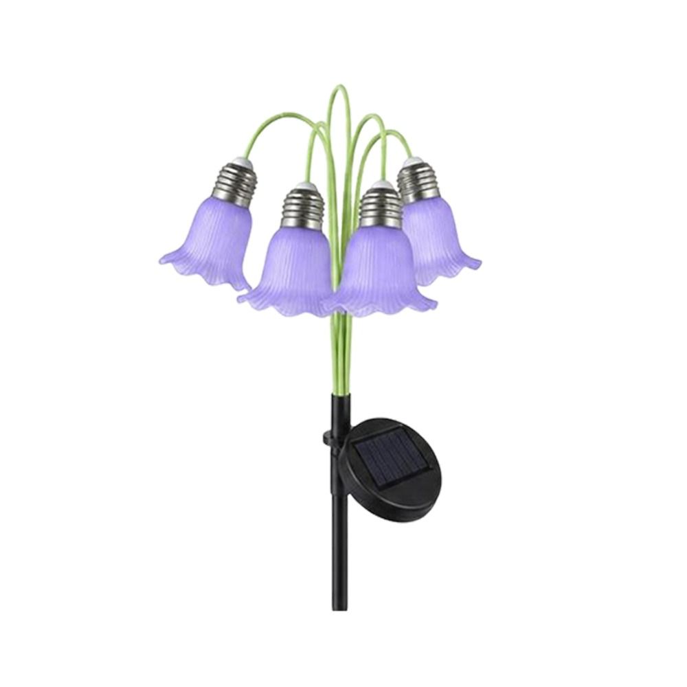 Waterproof Lawn Decoration Light Solar Powered Flower Landscape Light Yard Patio