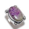Natural Purpurite Gemstone 925 Sterling Silver Jewelry Ring Size 9.5 Z5i76