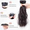 Natural Short Wave Hairpiece for Women: Invisible, Realistic Extension for Volume, Fluffy Long Curls, Forehead Wig
