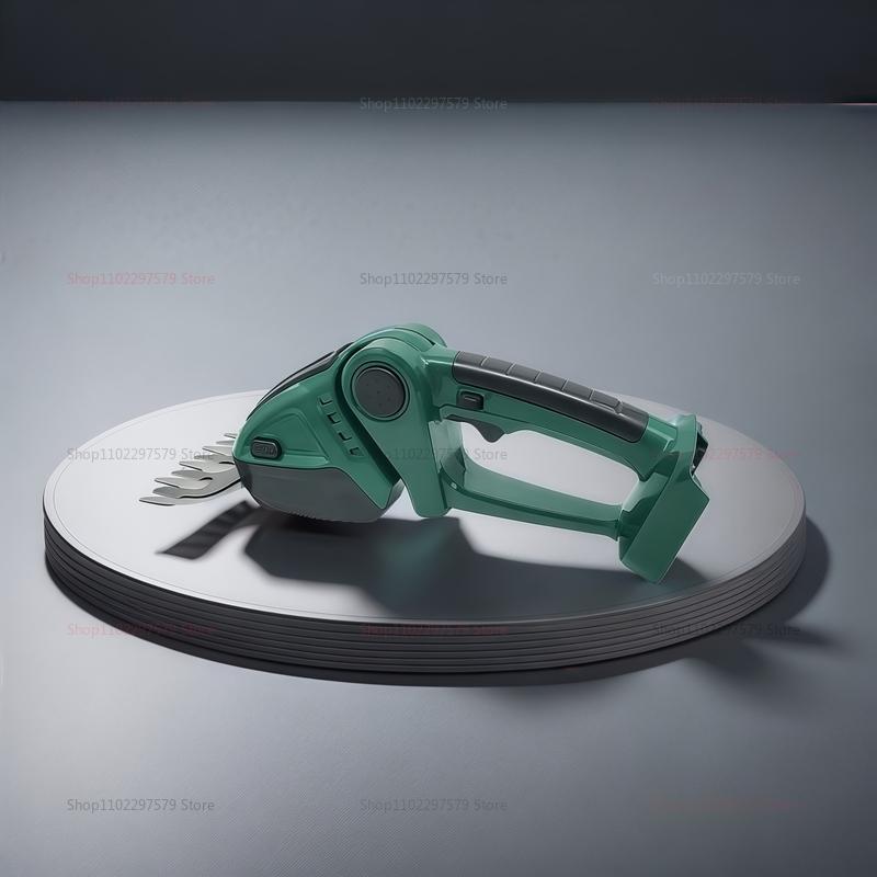 Akumulátorové elektrické nůžky na živý plot a nůžky na trávu 2 v 1, dobíjecí ruční zahradní nářadí pro prořezávání keřů, odplevelování, trávník