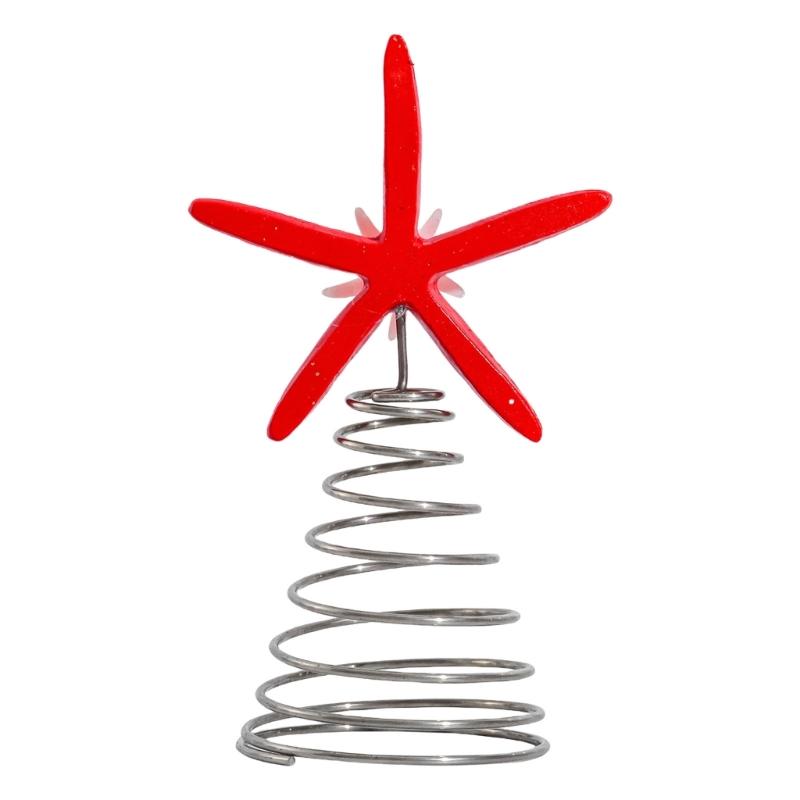 

Christmas Trees Toppers Party Supplies Starfish Christmas Tree Ornament For Home Office Desktop Holiday Decoration 1