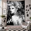 Wandbehang Lady Gaga Kunst Hängendes Tuch Dekorative Hintergrundabdeckung für Raumdekoration
