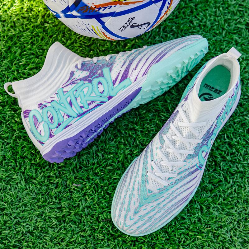 TF Men Soccer Shoes Unisex Society Cleats Football Boots Training Sneakers High Quality Professional Studded Football Shoes