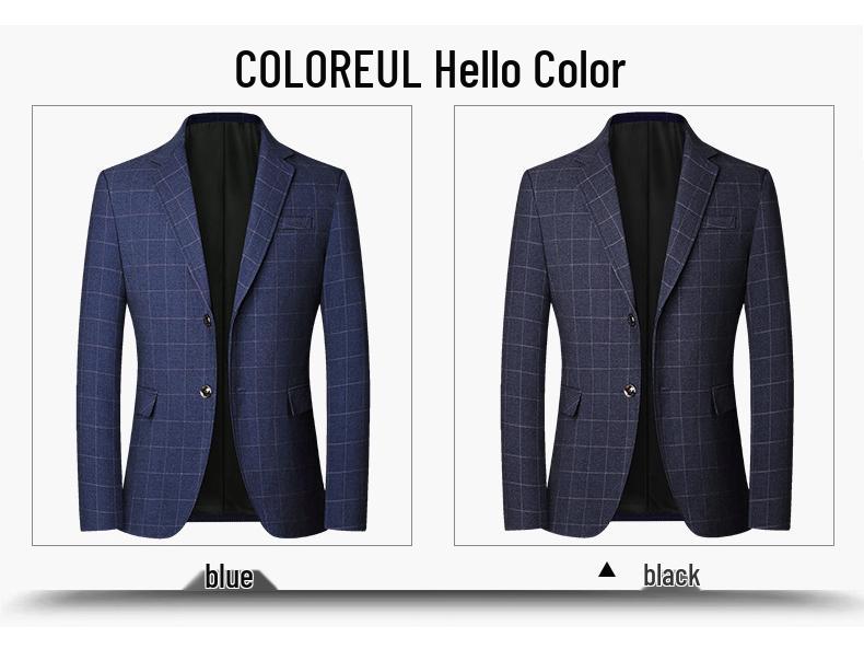 Middle-Aged Men's Spring/Autumn Business Casual Single Jacket Suit
