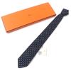 Pristine HERMES tie Cravat Paisley Dot silk mens 349289T Used