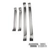 4pcs Door Sill Protector Scratch Protection Stainless Steel Door Sill Scuff Plate Trim Sticker Strip