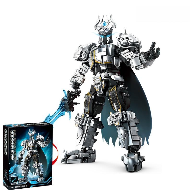 1272+Pcs Mech Warrior Mech Building Blocks Set Dragon Wings Action Figure Model Educational Diy Toys For Kids Boys Birthday Gift